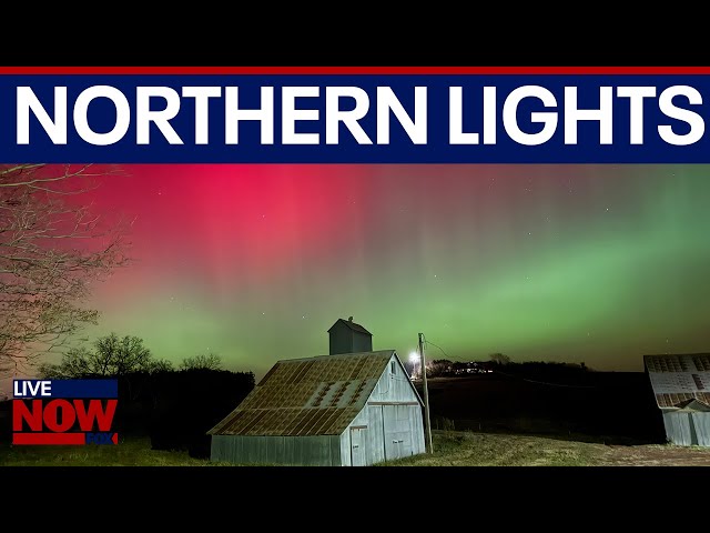 VISUALS: Northern lights dazzle skies across the US