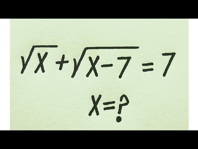 France | Can you Simply?? | Very Nice Radical Algebraic Question | X=?
