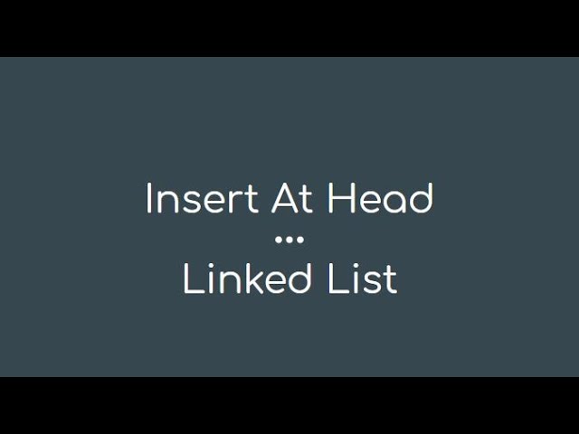 03 Insert at Head in linked list using java - Tamil (தமிழ்)