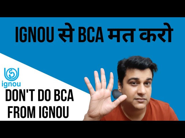 Why You Shouldn't Do BCA From IGNOU | IGNOU BCA MCA | IGNOU BCA @safarwithmayank