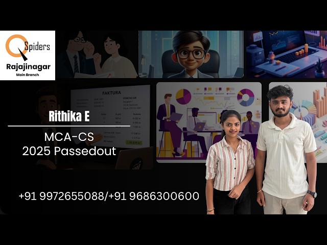 Rithika E | MSc-CS 2025 Success Story | QSpiders Rajajinagar | Student Testimonial