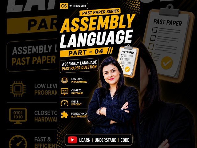 Part - 04  | Assembly Language | Past Paper Questions