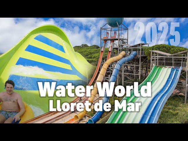 Awesome Water Slides at Water World Lloret 2025 | Including Tornado King!