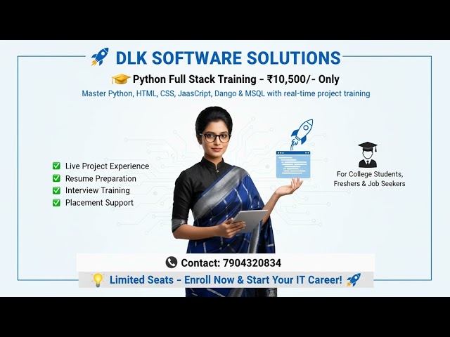 Python and Django Full Stack Web Developer Bootcamp | #dlksoftwaresolutions