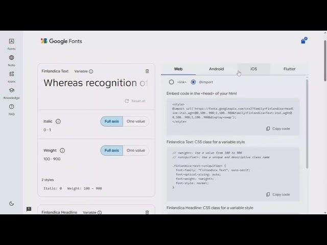 HTML & CSS: Using Google Fonts