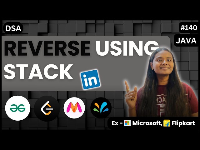 Reverse Using Stack | GFG | Stack 📚 | JAVA | DSA 🔥