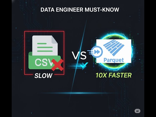 ETL EP2 ⚡– CSV vs Parquet in Python – File Size Comparison