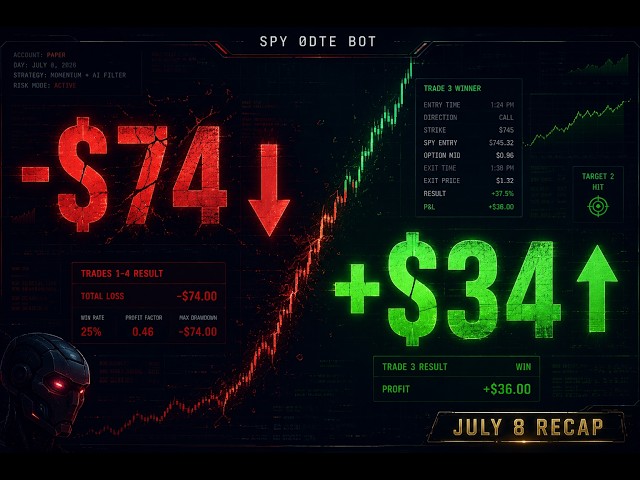 My AI Trading Bot Lost $74 in One Day — So I Fixed It (LIVE)