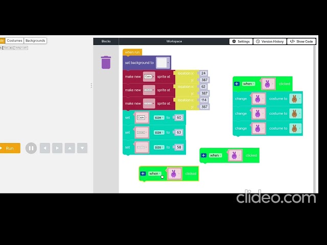 Part 1 of creating Code.org Sprite Lab in Code.org Sprite Lab!