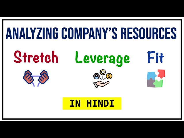 Concept of Stretch, Leverage & Fit in Hindi | Analyzing Company’s Resources in Competitive Position