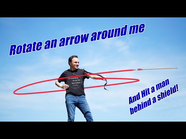 Breaking nature's laws, I rotate an arrow