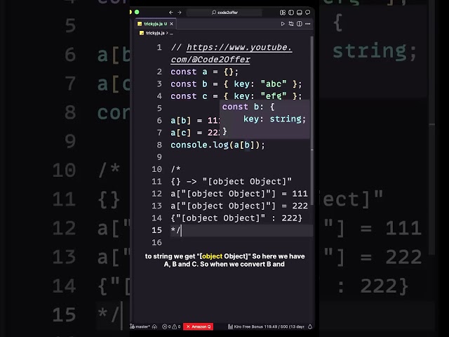 JS Object Key Trap 😳 Why This Prints 222 Instead of 111