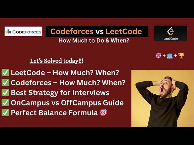 LeetCode OR Codeforces? How Much to Do & When! (Full Interview Prep Guide)