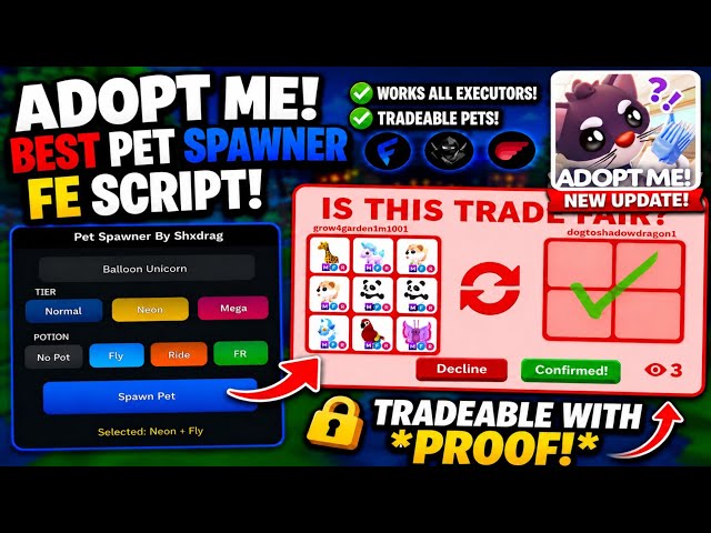[LATEST🔥] ADOPT ME SCRIPT 🐾 2026 | BEST PET SPAWNER, TRADE SCAM & AUTOFARM | KEYLESS | PASTEBIN NEW