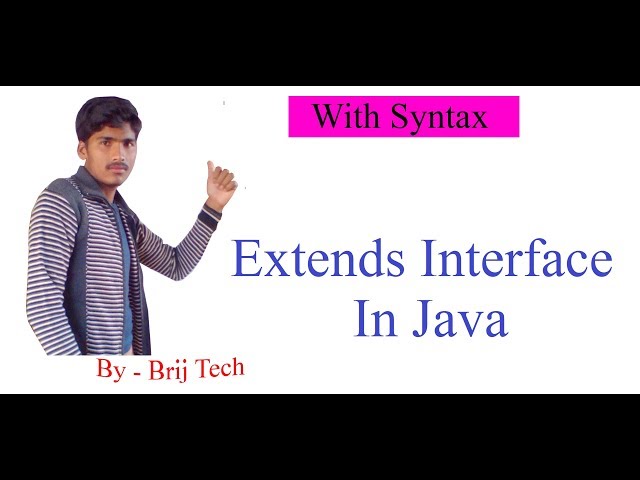 extends interface in java (Hindi / Urdu)