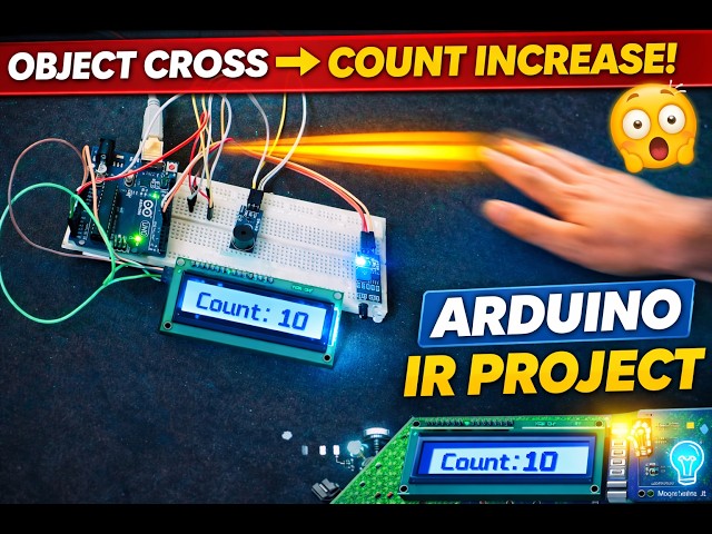 12. IR Sensor Visitor Counter | LCD Display + Buzzer | Tamil | MECHONZ PSR