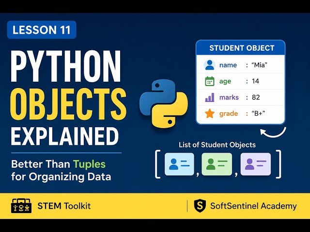 Python Objects Explained | Beyond Tuples for Organizing Data | Learn Python | STEM Toolkit