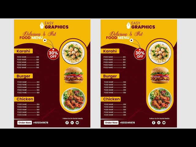 How to Design a Professional Restaurant Menu in CorelDRAW | Step-by-Step Tutorial