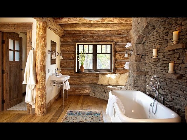 Rustic Bathroom Design Ideas with Wood Accents
