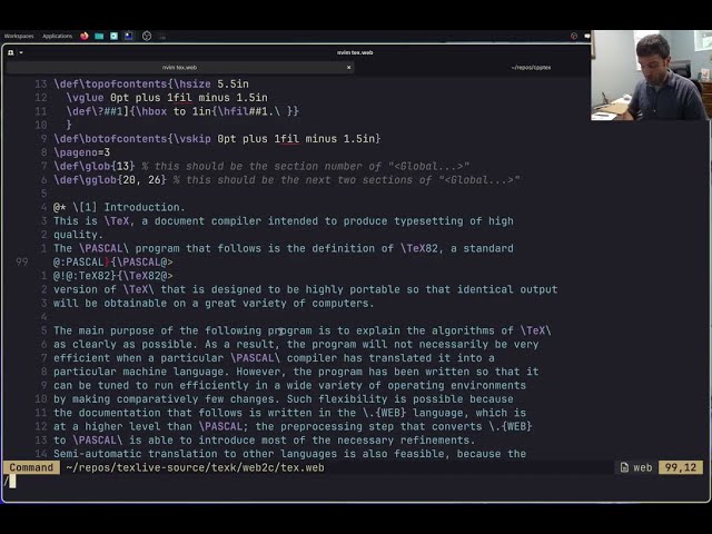 How hardware constraints shaped TeX's literate programming