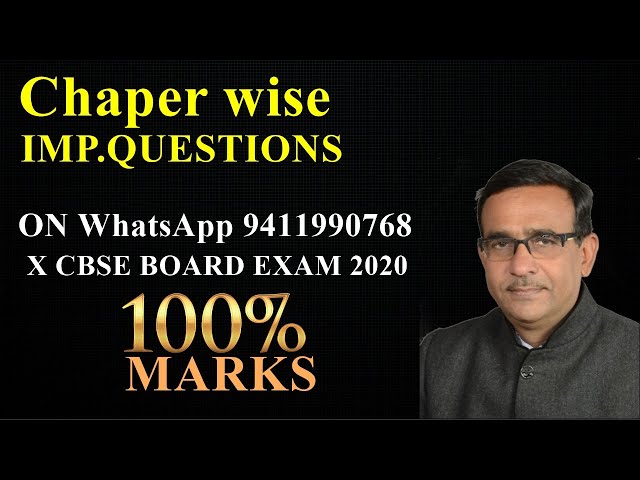 Chapter wise Important Questions of mathematics for class 10 cbse