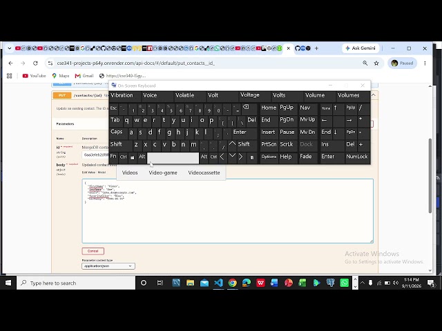 API contact part 2 project