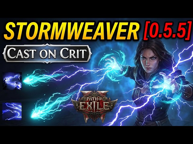 [0.5.5] Spark + Arc Stormweaver (Cast on Crit) - Path of Exile 2 Strongest Caster Build!