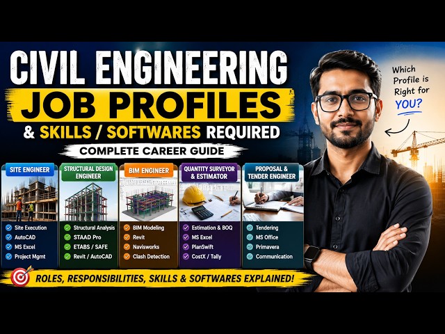 Civil Engineering Career Guide (2026) | Job Roles, Skills & Software Explained
