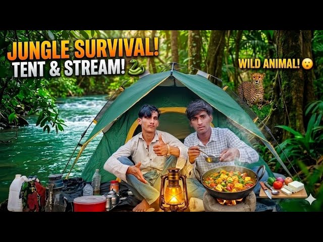 Night Camping in forest with my friends | Jungle Survival camping video | camping in india 