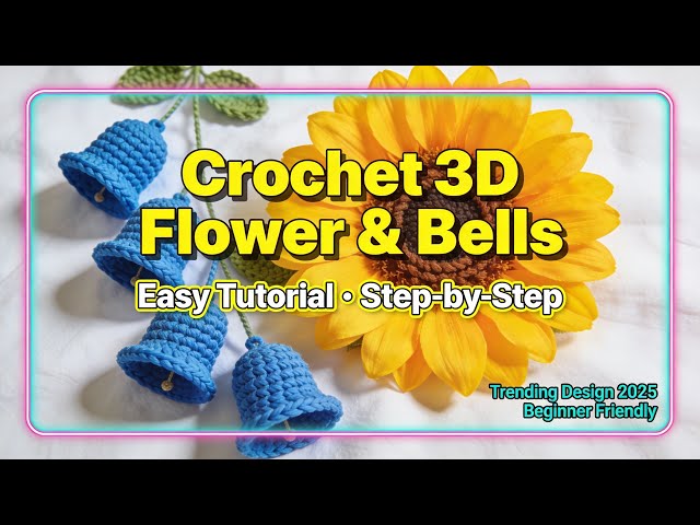 crochet Flower 🌼 and bells 🔔 