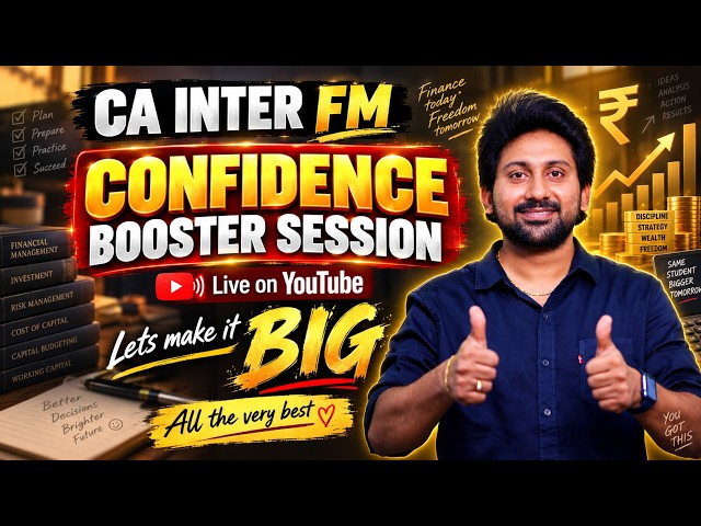 CA INTER FM - CONFIDENCE BOOSTER LIVE - EXEMPTION GUARANTEE