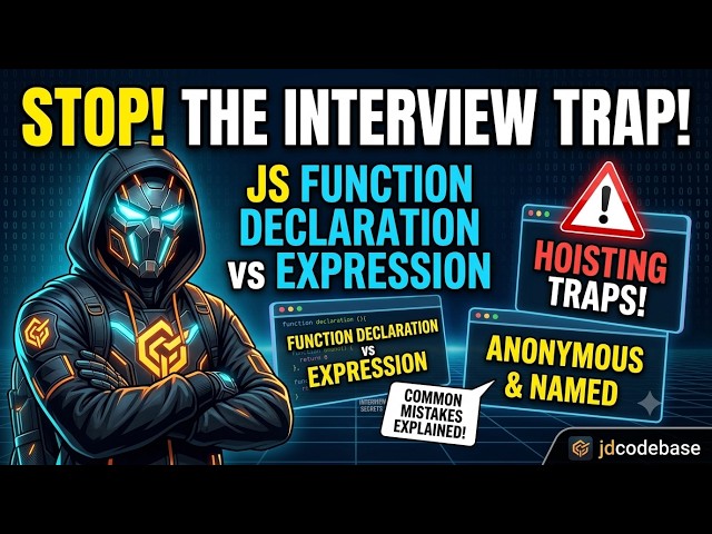 JavaScript Function Declaration vs Function Expression | Interview Q&A
