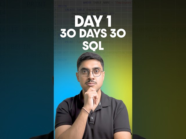 Unlocking SQL: Day 1 - Why You NEED to Learn This!