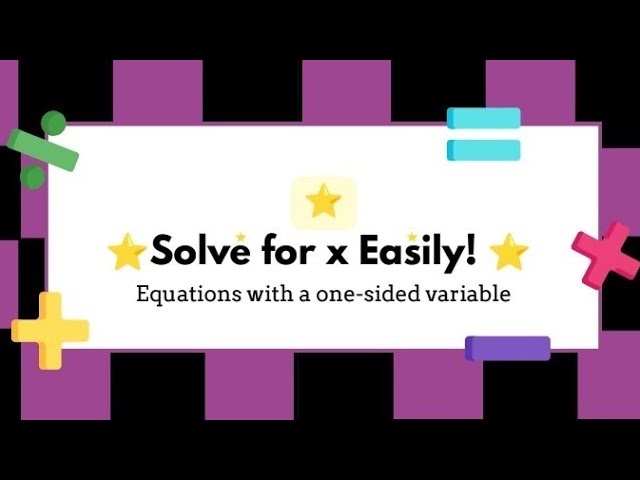 Linear Equations Explained | Easy Method to Solve Equations Step by StepLinearEquation #Algebra 
