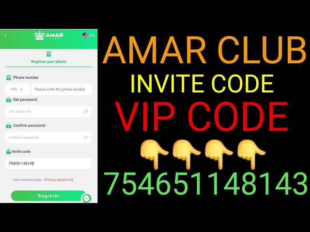 Amar club invite code | Amar club invitation code | Amar club  referral code