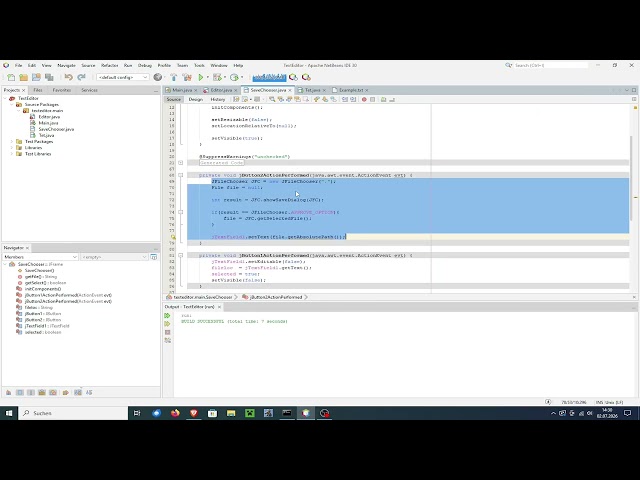 Java Text Editor Tutorial - Part 03
