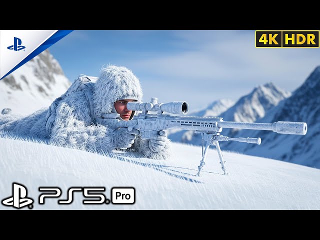 (PS5) The Best Mission Silent Winter Sniper | Ultra Realistic Graphics Gameplay[4K60FPS]Call of Duty