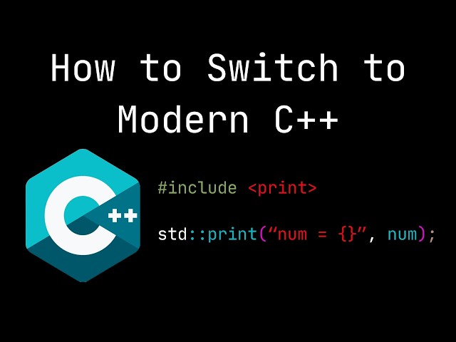 How to Switch to Modern C++