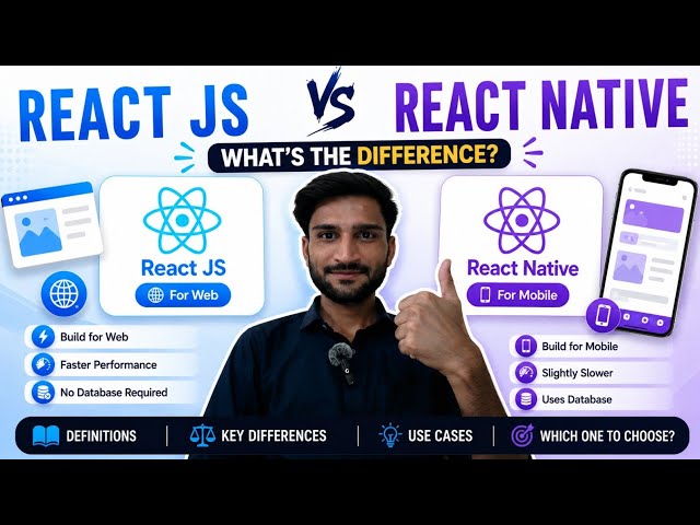 React JS vs React Native | Complete Difference Explained in Simple Terms 🔥 | Explain with key points