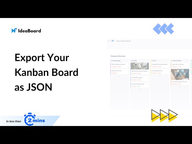 Export Your Kanban Board as JSON - Use It Anywhere | MockFlow