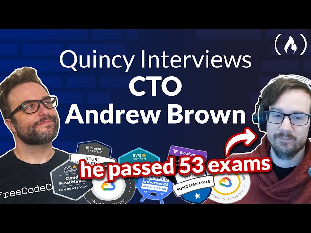 CTO Andrew Brown on DevOps + Cloud Certification Exams [freeCodeCamp Podcast #120]