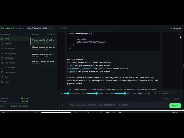Microware Braincore-SQL Conversion to JavaScript- PHP and Python Instantly