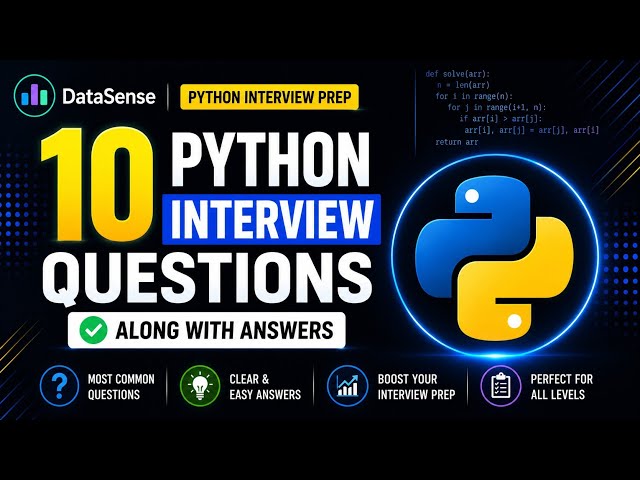 10 Python Interview Questions Every Data Analyst Should Know (With Code)