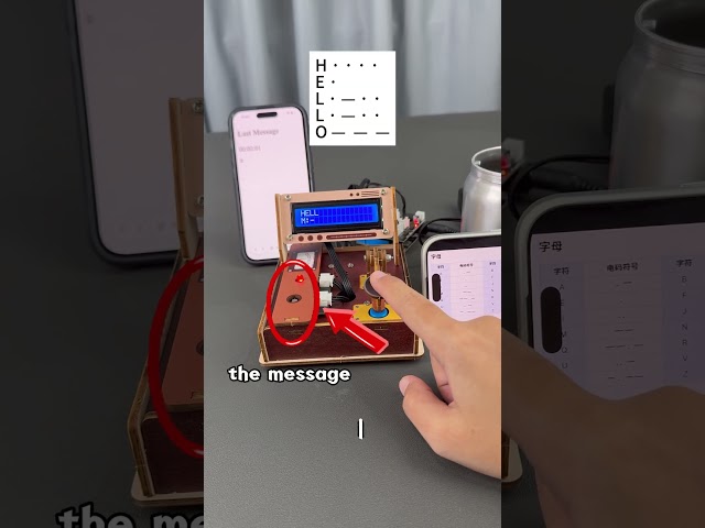 How to build your own wireless Morse code transmitter #tutorial #electronics #diy #techtoys