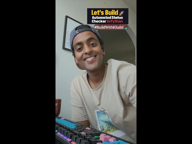 Let's build an automated status checker in #python  🐍