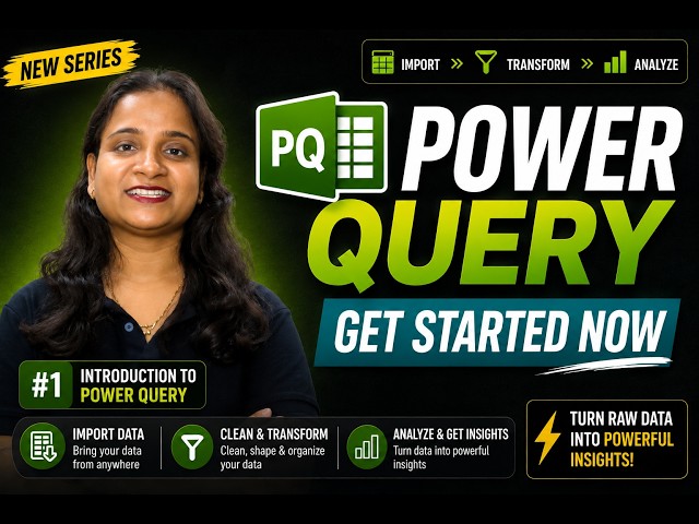Power Query #1 | Introduction to Power Query in Excel | What is Power Query?