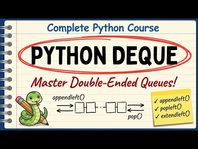 Python Deque क्या है? | Double Ended Queue Explained in Hindi | Python Course