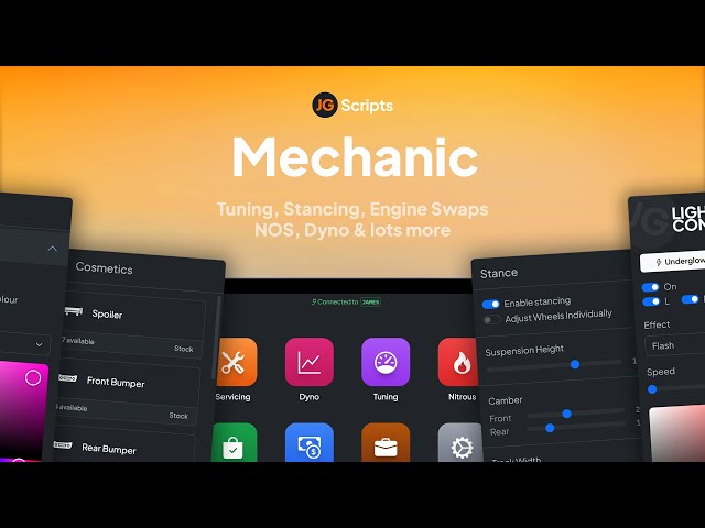 JG Mechanic (QB/Qbox/ESX) - The Ultimate FiveM Mechanic Script!