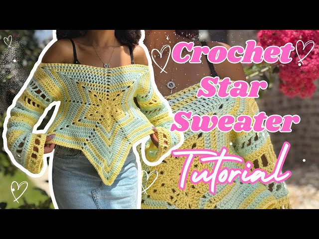 Crochet Star Sweater TUTORIAL | HopieDopeOfficial