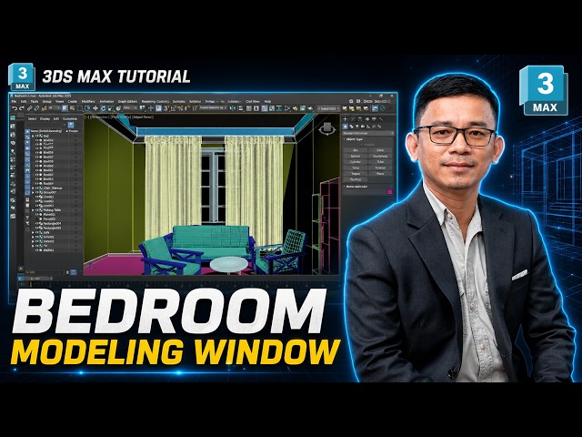 3DS MAX Tutorial : Bedroom : Modeling_Window